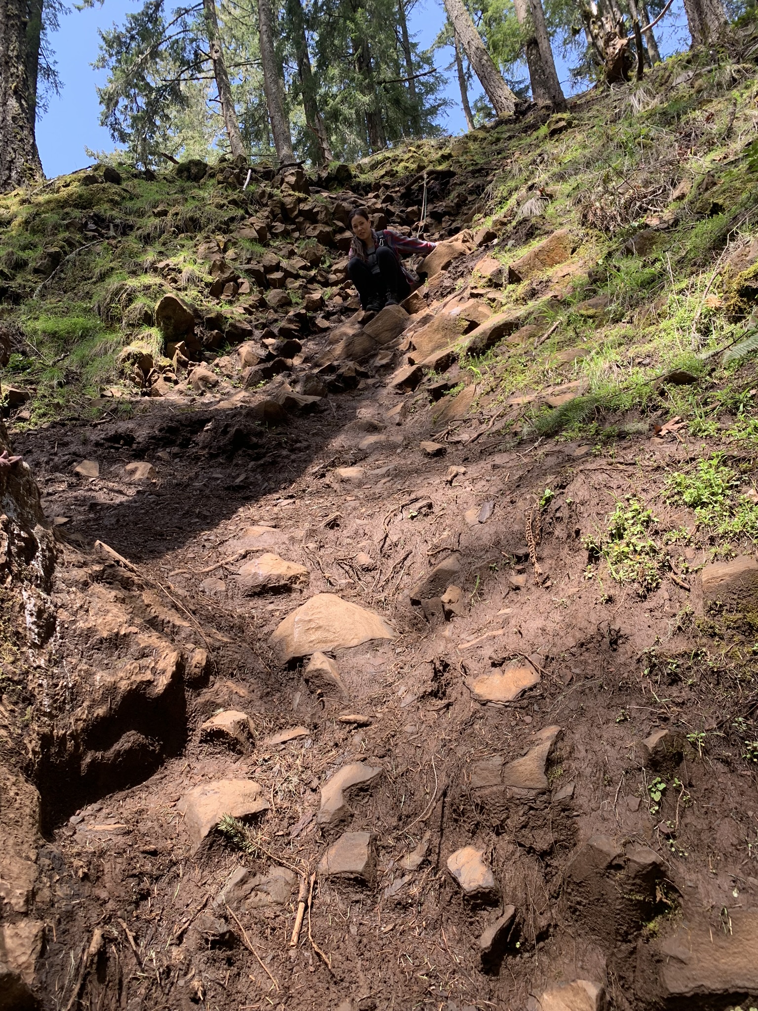 Steep section on the way to Abiqua Falls