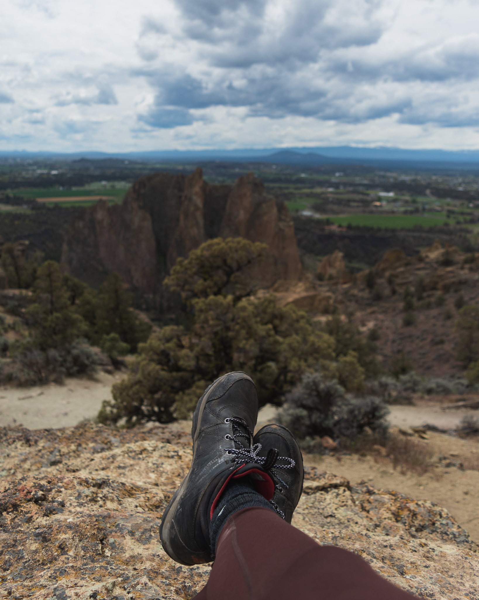 Sturdy Columbia hiking boots that are good for beginner hikers