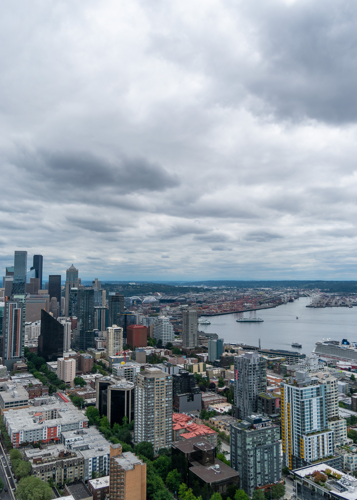 View of Seattle from the top of the Space Needle