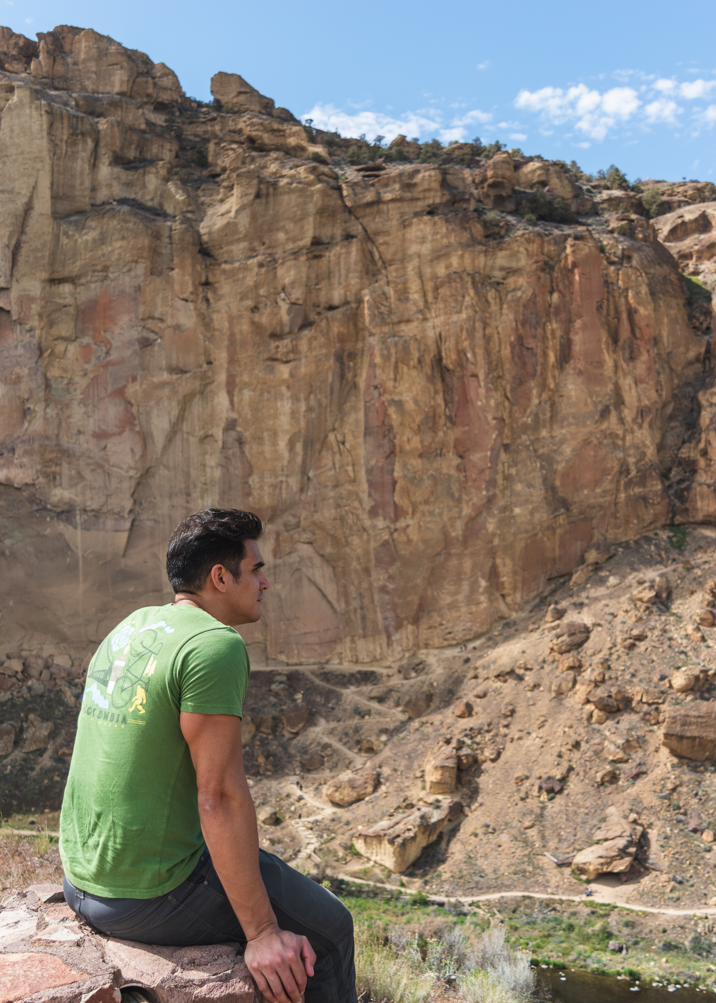 Jay looking at Smith Rock