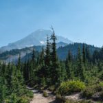 View of Mt. Hood from the Top Spur hiking trail in Oregon