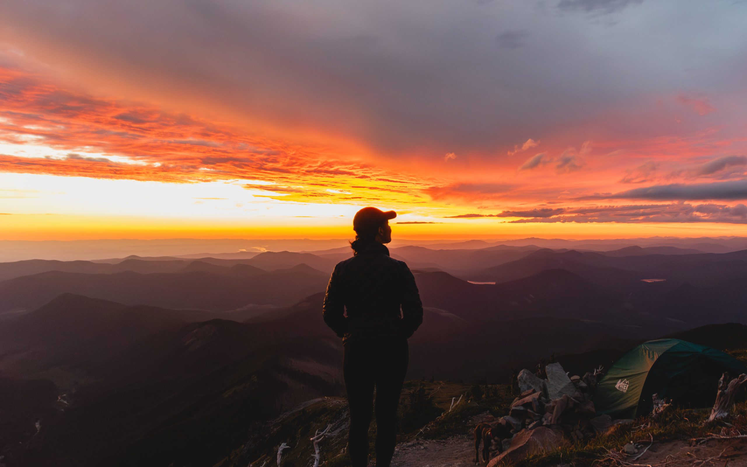 Sunset from McNeil Point on Mount Hood in Oregon